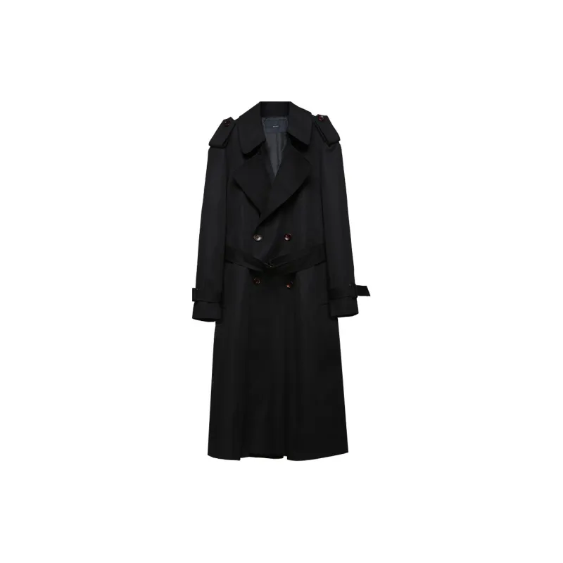 RAYSHOW Trench Coats Men-2