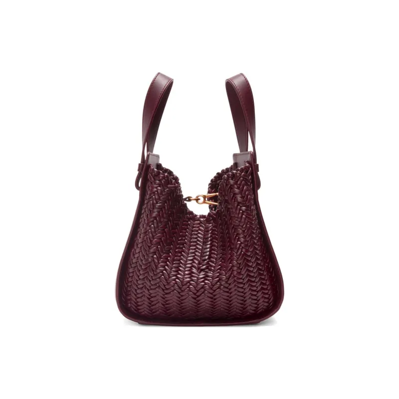LOEWE Calfskin Shoulder Bag Crossbody Bag Handbag Women's Dark Burgundy-2