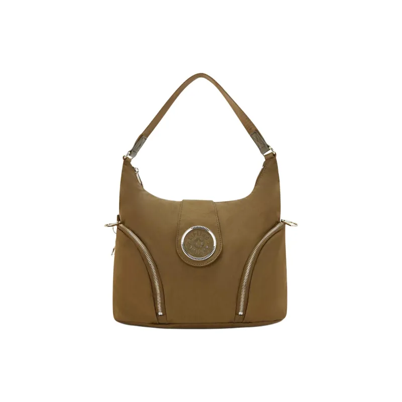 Kipling Nylon Shoulder Bag Unisex Brown-0