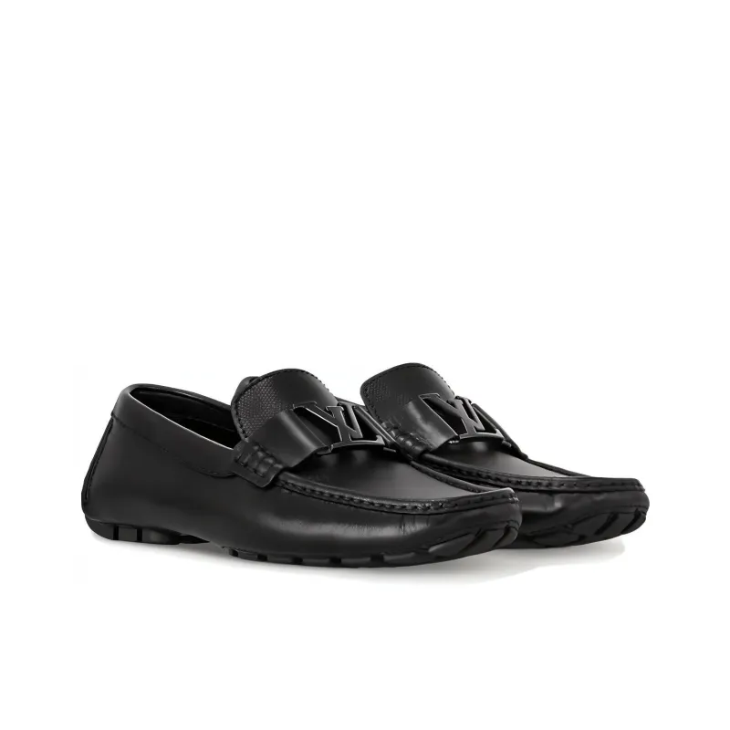 LOUIS VUITTON Monte Carlo Gommino Loafers Men's Black-2