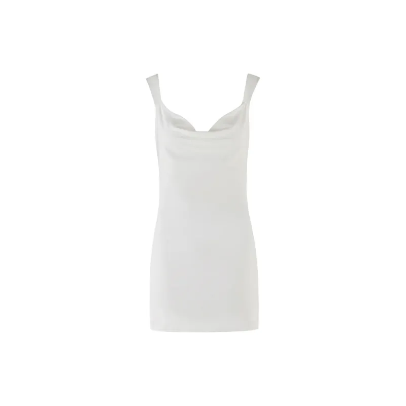 Tiger Mist ZITA MINI DRESS Slip Dress Women's White-0
