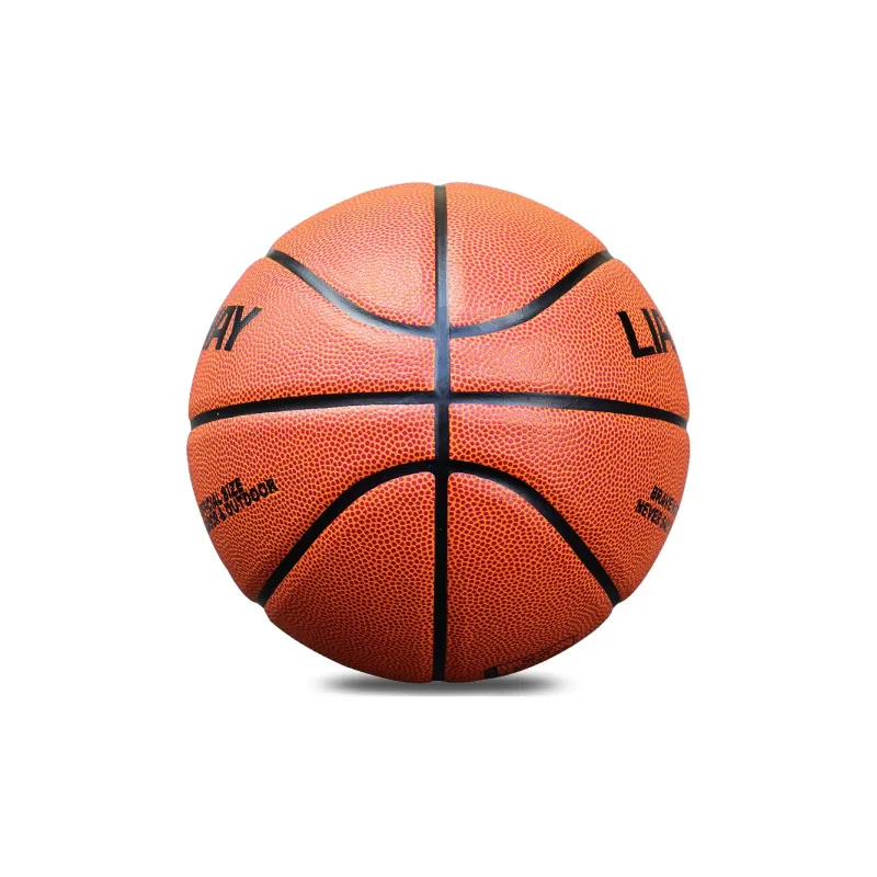 Vartsing x LIANGWAY Synthetic Leather Basketball Brown Red Size 7 Training Unisex-3