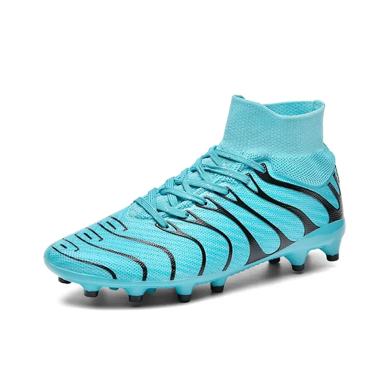 Kuding FG Rubber Long Studs Soft Ground Natural Ground Slip Resistant Stain Resistant Coverage Soccer Shoes Unisex-1