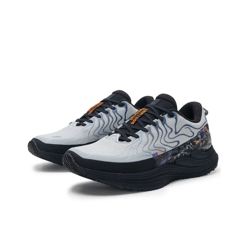 XTEP Slip Resistant, Abrasion Resistant, Breathable Low Top Casual Running Shoes Men's Gray Black-1