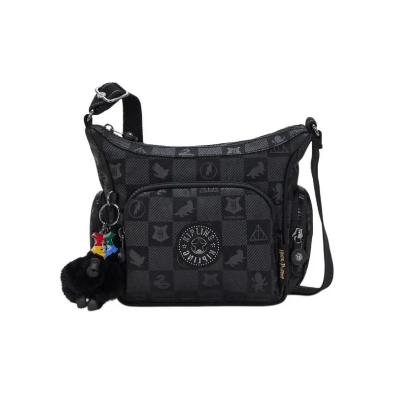 Kipling Nylon Shoulder Bag, Crossbody Bag Mini Unisex Magic Black-0