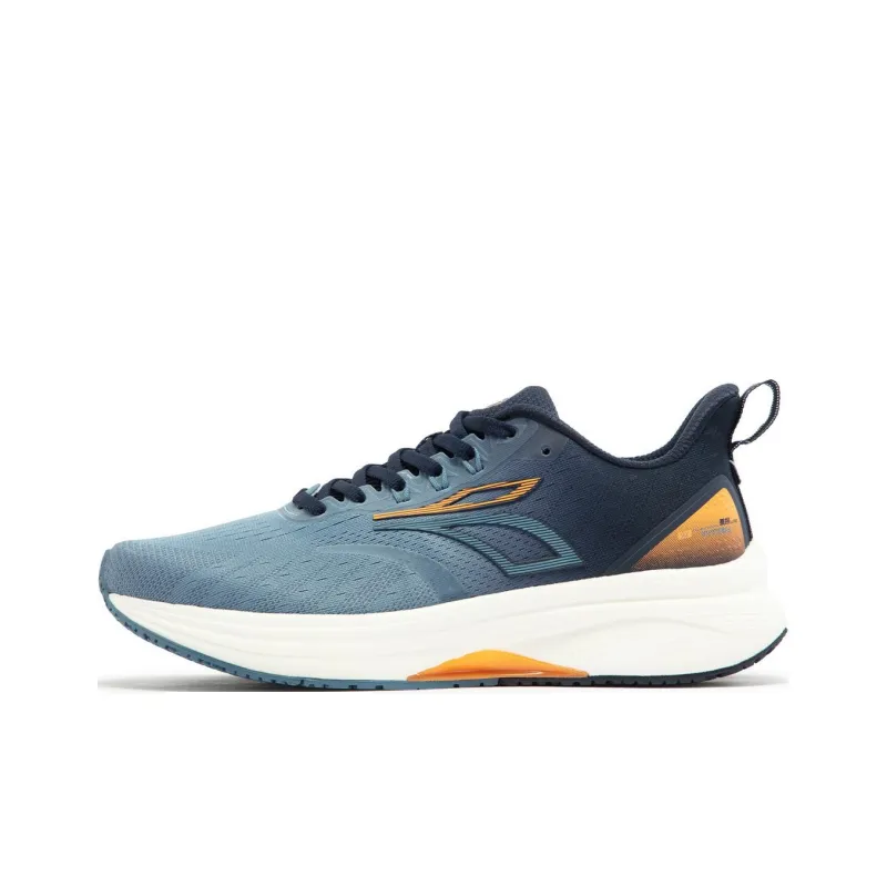 361° Titan Lite Cushioning Wear-Resistant Low-Top Casual Running Shoes Unisex Blue Orange-0
