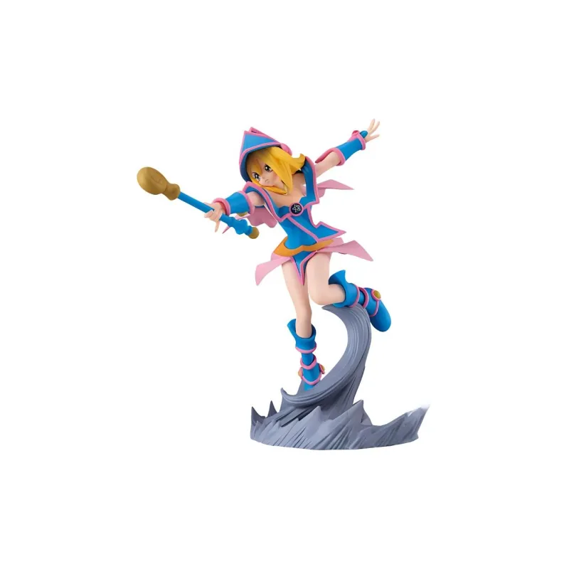 BANDAI Glass Factory, Yu Gi Oh!, Battle Light Scenery, Dark Magician Girlish Bonus Gifts 13cm-1