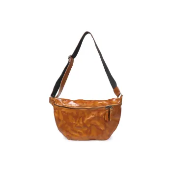 LARTIGENT Top Grain Cow Leather Versatile Shoulder Bag Medium Size Men's Vintage Brown/Coffee