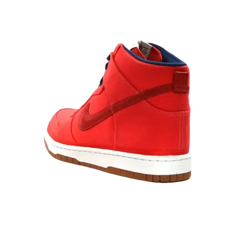 Nike Dunk High Anti Slip Wear Resistant High Top Basketball Shoes Unisex Red Blue-2