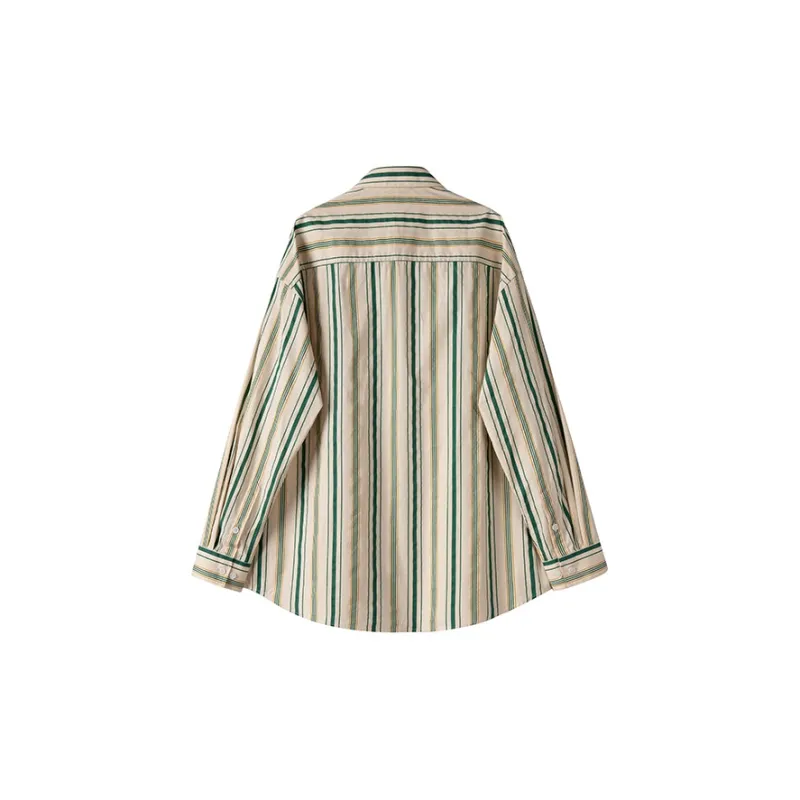 WILLIAM FOX&SONS Shirt Men's Green Stripe-1