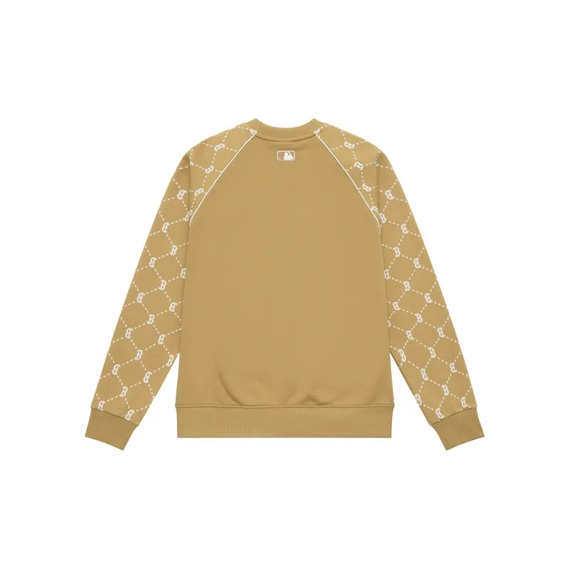 MLB MONOGRAM Collection Boston Red Sox 24FW Sweatshirt Unisex Camel-1