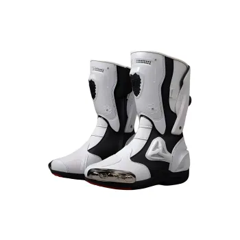 Yalu Preferred Motorcycle Shoes Unisex Black White
