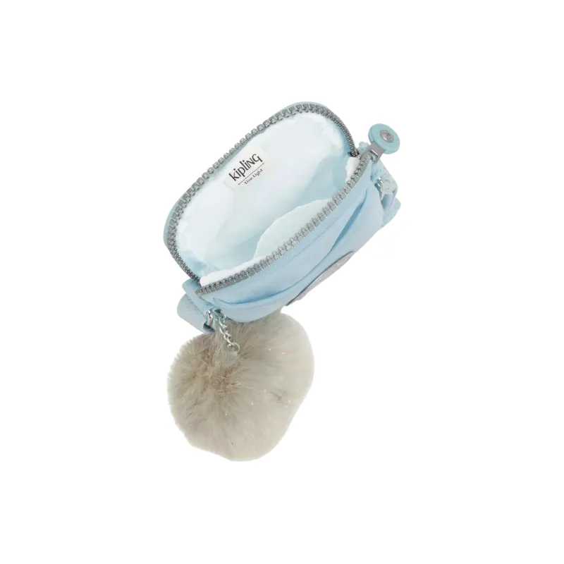 Kipling Nylon Cell Phone Pouch, Shoulder Bag, Crossbody Bag Women's Light Blue-3