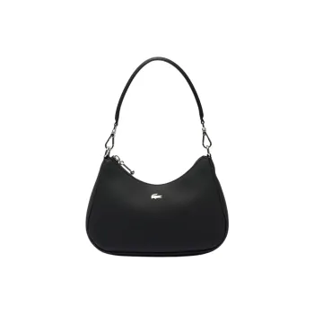 LACOSTE PVC Portable Crossbody Bag Shoulder Bag Regular Women's Black