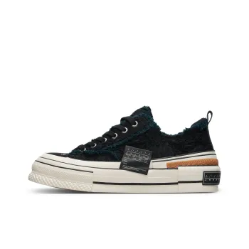 VESSEL Tiramisu Series Brushed Dark Chocolate Anti Slip Wear Resistant Low Top Canvas Shoes Unisex Black