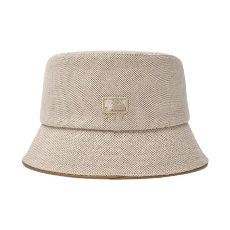 MLB Polyester Bucket Hats Unisex Light Brown-3
