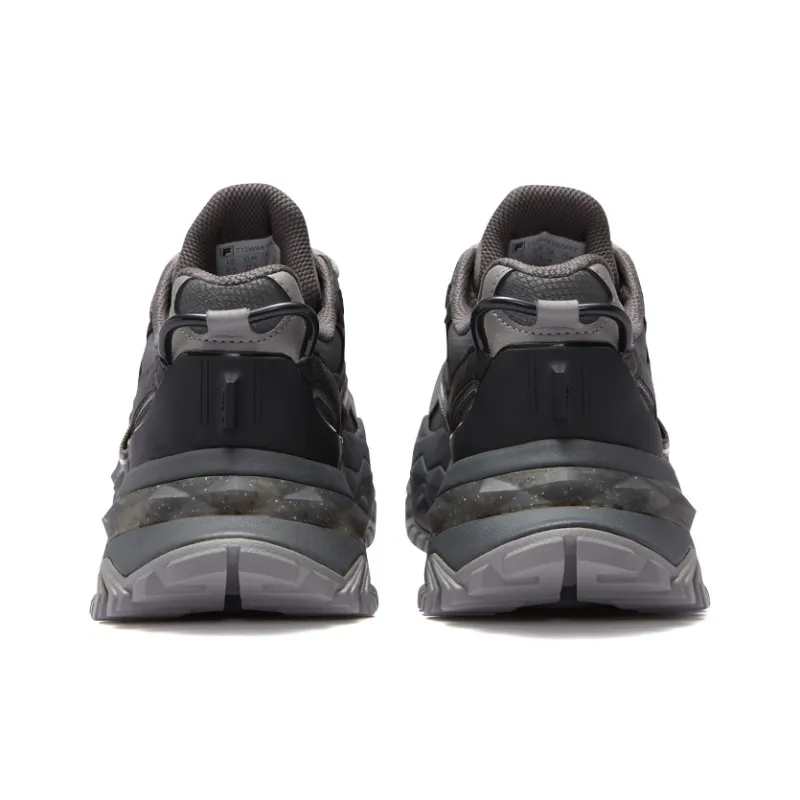 FILA FUSION BIANCO Hard Candy Durable Breathable Coverage Low Top Casual Shoes Women's Black Gray Color-4