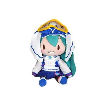 SEGA Hatsune Miku Snow Miku 2016 Compatible For Above 3 Years Old Audience Dolls Plush Doll 27cm Height