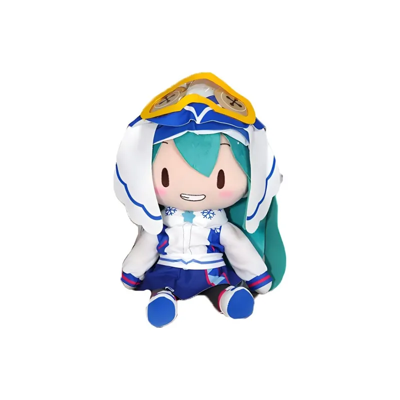 SEGA Hatsune Miku Snow Miku 2016 Compatible For Above 3 Years Old Audience Dolls Plush Doll 27cm Height-0