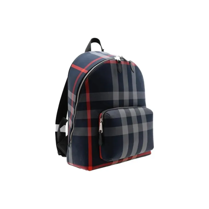 Burberry Jeff Check Backpack Navy/Grey-1