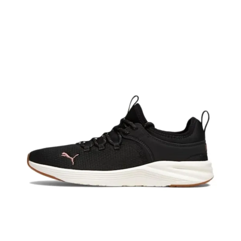 PUMA Slip Resistant And Breathable Low Top Training Shoes Women's Black White-0