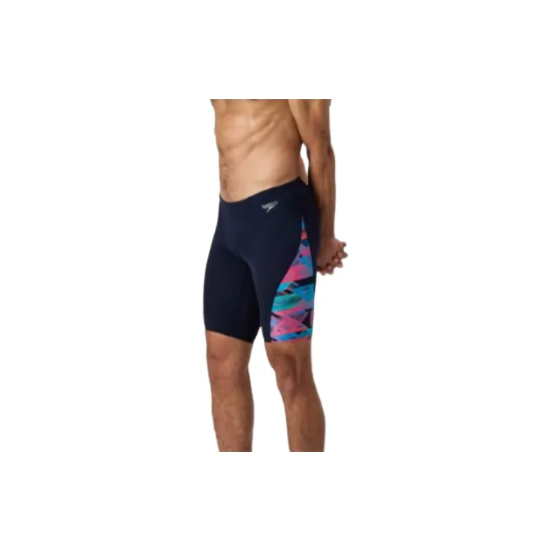 Speedo Men's Club Training Allover Digi V-Cut Sports Shorts Men Marine Blue-5