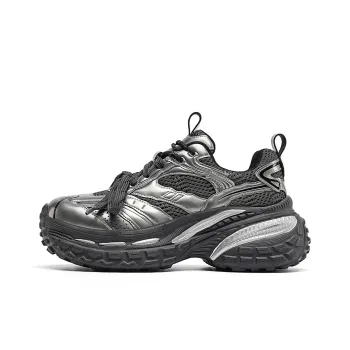 EBLAN Low Top Chunky Sneakers Women's Gunmetal