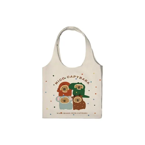 AOSONG Suede Tech Fabric Shoulder Bag Regular Unisex Headgear Mickey Pig