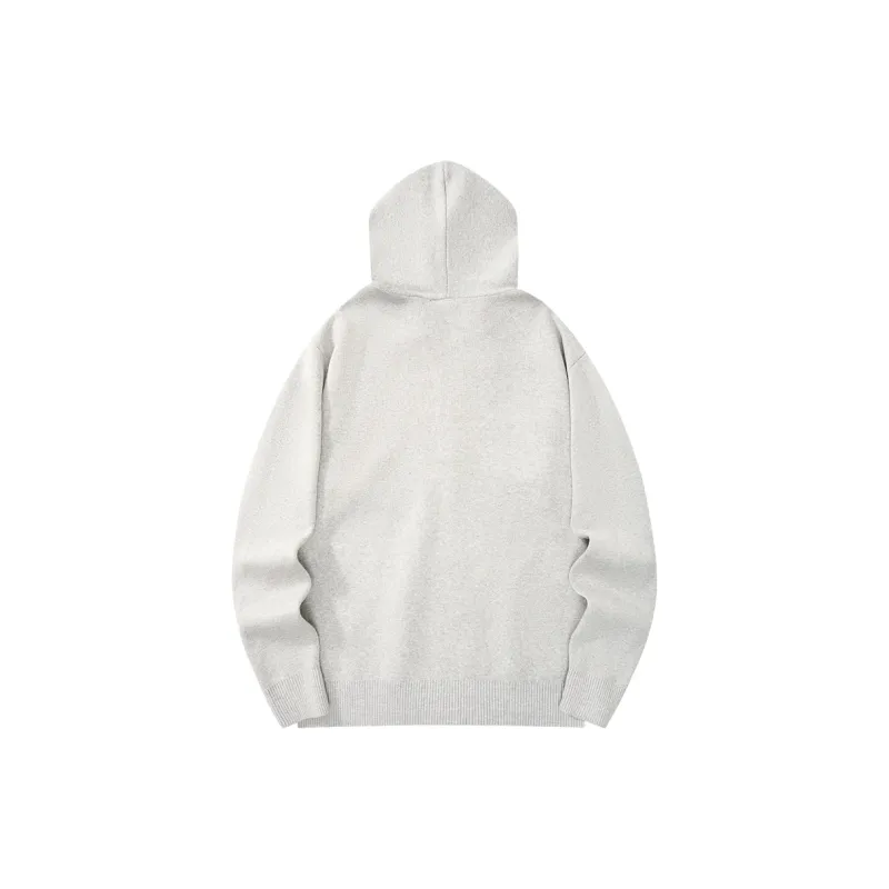 Suamoment Fall Casual Loose Fit Knitted Fabric Top Coat Unisex-1