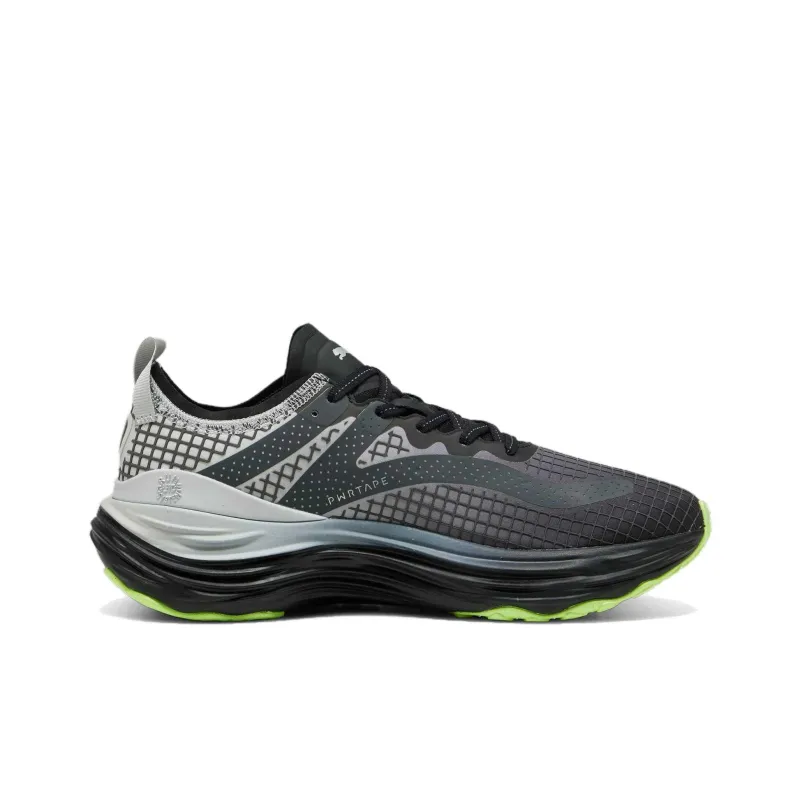 PUMA ForeverRUN Nitro Anti Slip Wear Resistant Low Top Casual Running Shoes Men's Black Gray-1