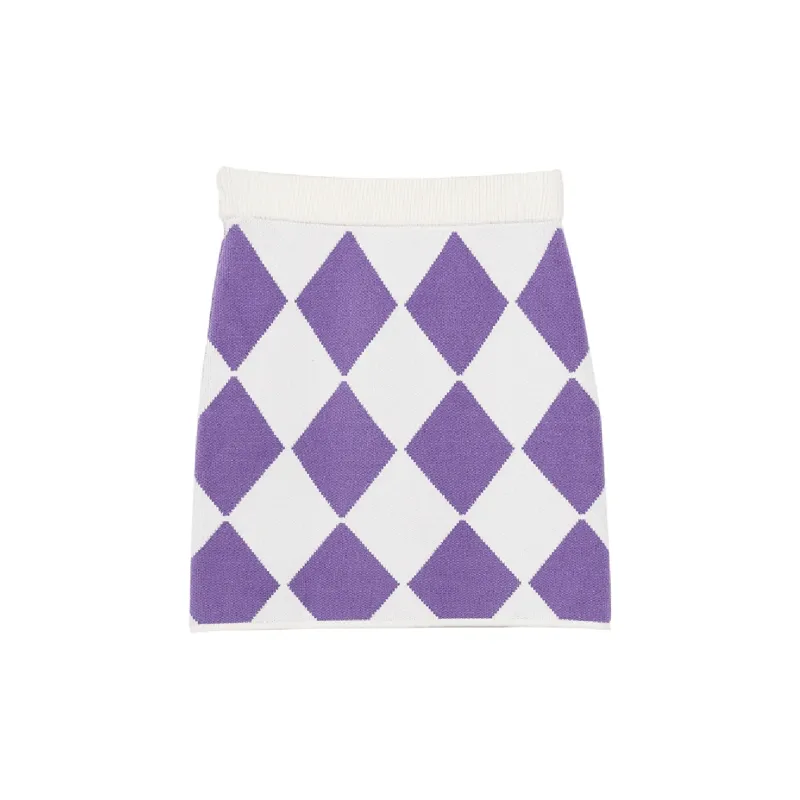 WESTLINK Casual Short Skirts Women's Purple-1