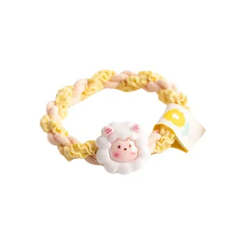 QUIET LOVE Fabric Resin Hair Tie Women's