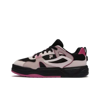 FILA FUSION BANK II Wear Resistant Low Top Skateboard Shoes Women's Black Purple
