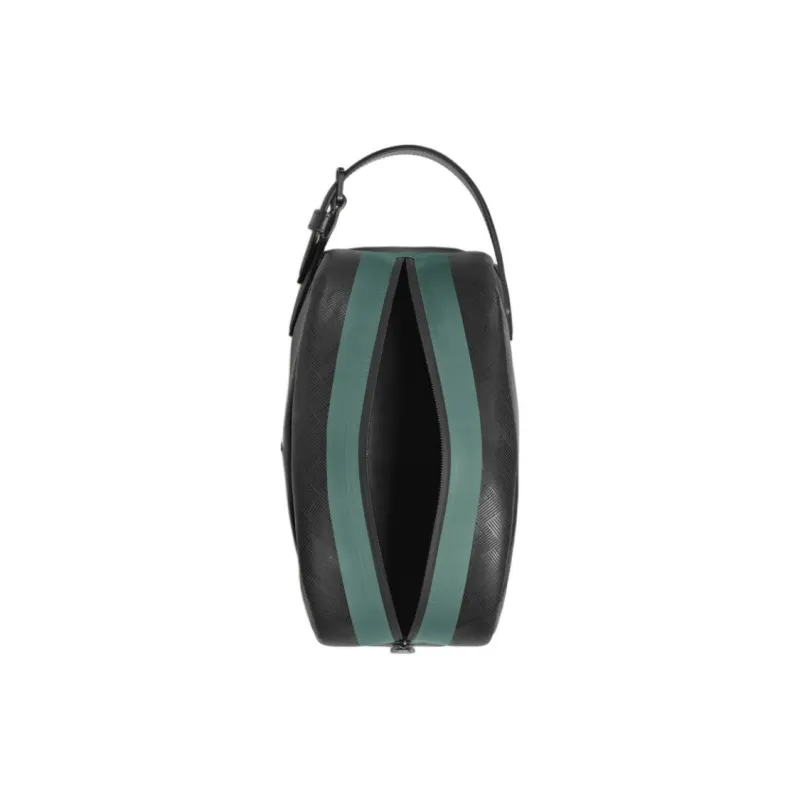 MONTBLANC Cow Leather Toiletry Bag Men's Black-2