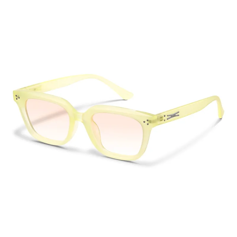 HELMER TR/Memory Plastic Rectangular Sunglasses Unisex-4