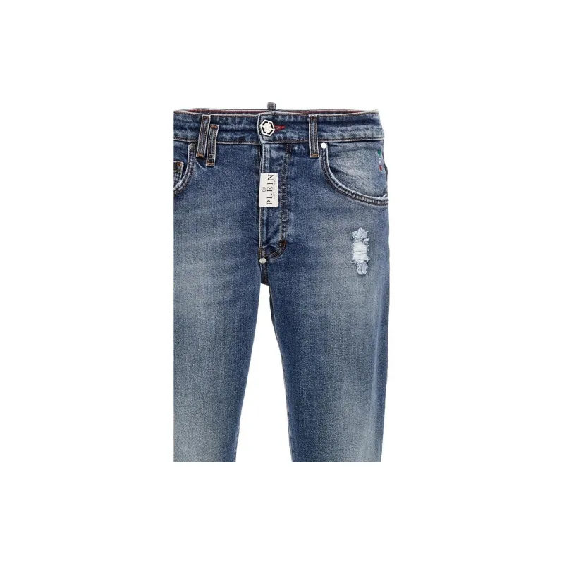 PHILIPP PLEIN Jeans Men Blue-4