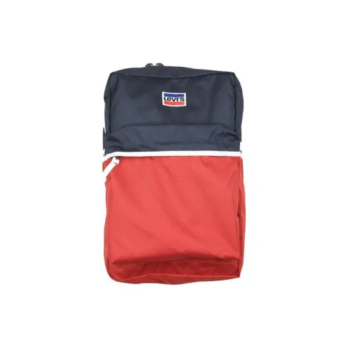 Levi's Polyester Backpack Medium Size Unisex Blue & Red