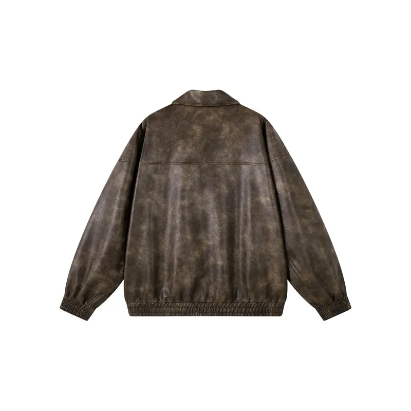 Qnxeey Leather Jackets Unisex-13