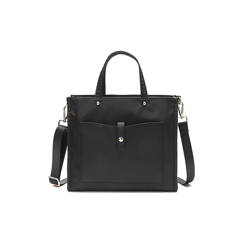 DOSRFINI Polyamide Tote One Shoulder Handbag Regular Women's Black-0