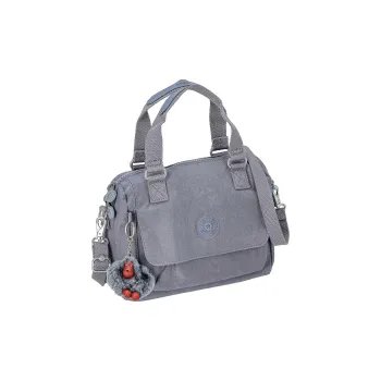 Kipling Nylon Shoulder Bag, Crossbody Bag, Handbag Women's Blue Gray