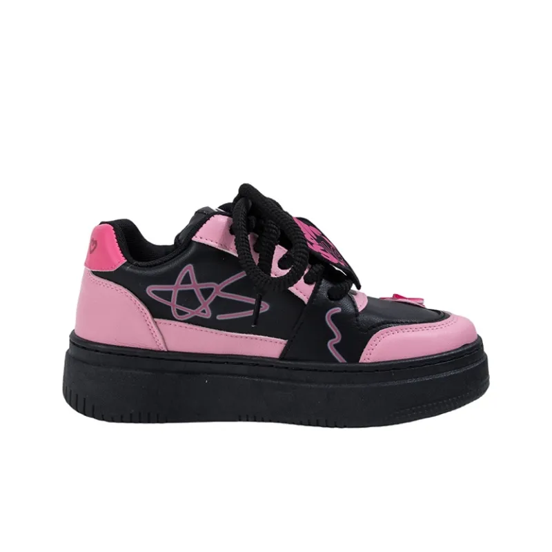OYNN Young Baby Series Skateboard Shoes Women's Low Top Pink-2