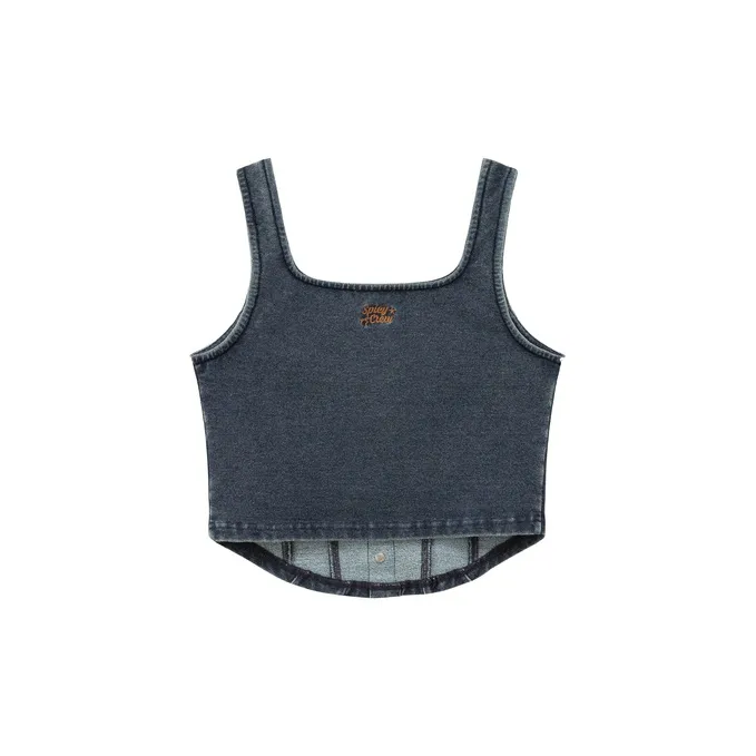 CHUU Tank Tops Women's Medium Denim Blue-1