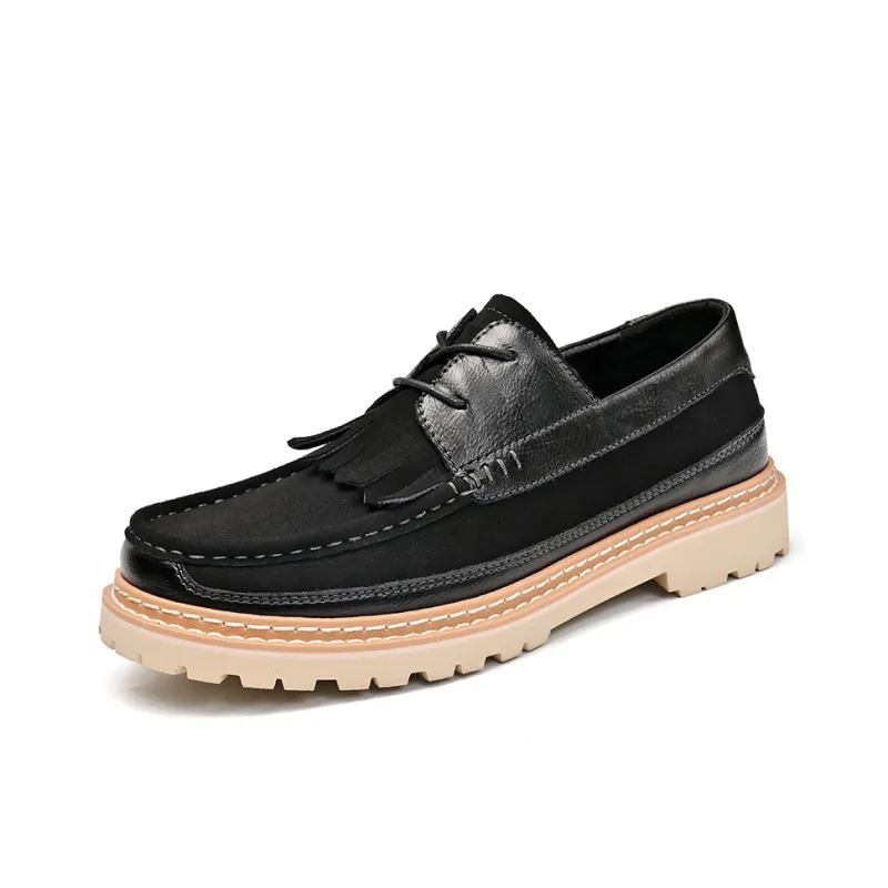 Season Ram Men's Casual Shoes Men Low Top Black/Brown-1