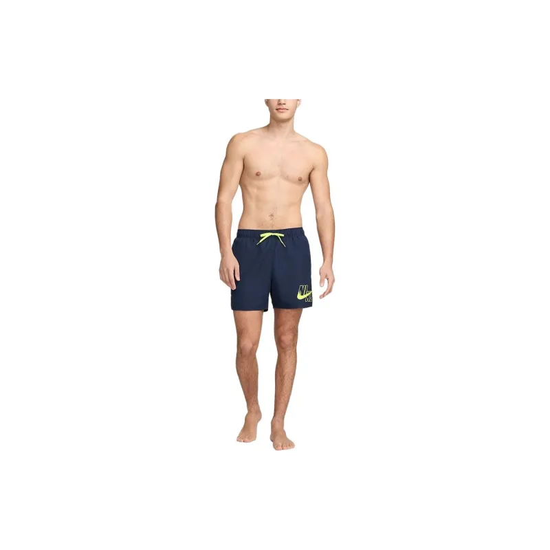 Nike Swimming Shorts Men's Midnight Navy Blue/Fluorescent Color-1