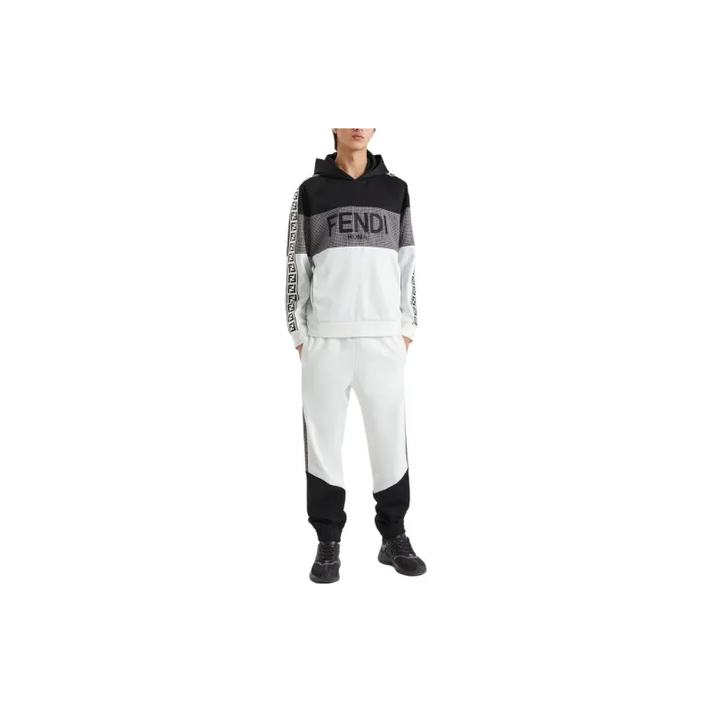 FENDI Color Blocked Jersey Pants-2