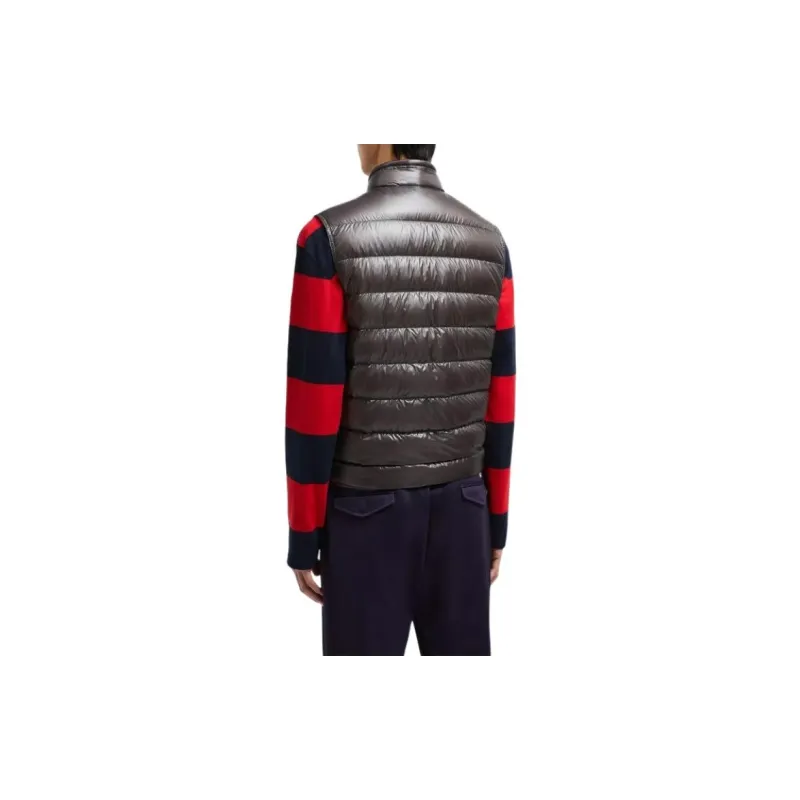 Moncler Gui Series Vests Men Dark Gray-2