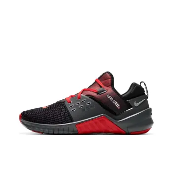 Nike Free X Metcon Cushioning Anti-Slip And Wear-Resistant Low-Top Running Shoes Unisex Black Red