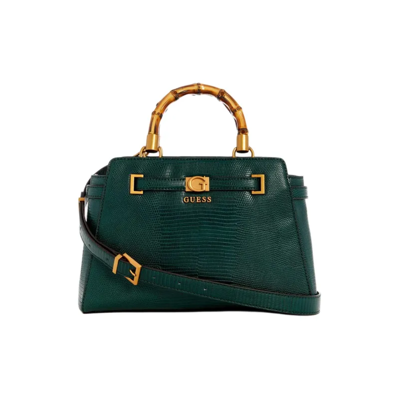 GUESS Artificial Leather Tote Bag Shopping Bag Shoulder Bag Crossbody Bag Handbag Women's Green-0