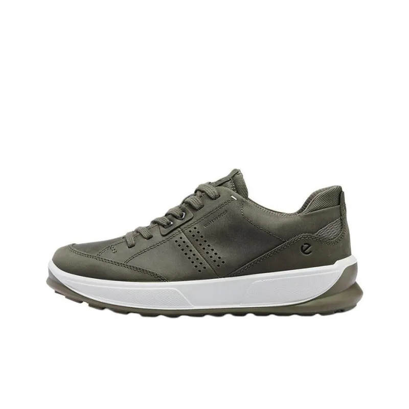 Ecco Wear Resistant Low Top Casual Shoes Men's Army Green-0