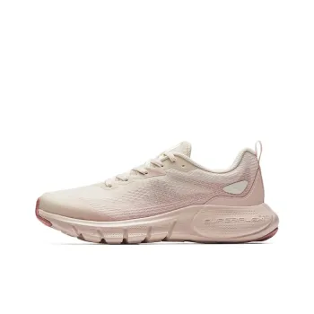 CHAOJIANTA Anti-Slip Wear-Resistant Low-Top Casual Running Shoes Women's White Pink